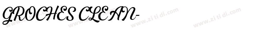 GROCHES CLEAN字体转换